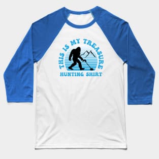 Metal Detecting Bigfoot Baseball T-Shirt